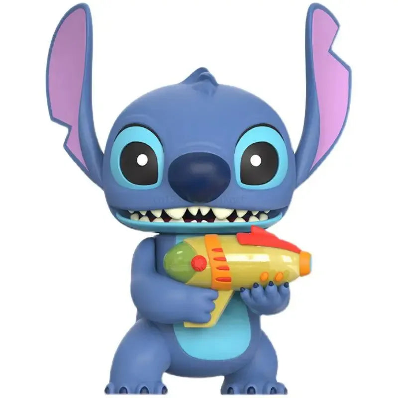 Action Figure Disney - Estátua Stitch Eletrônico com Arma Sônica