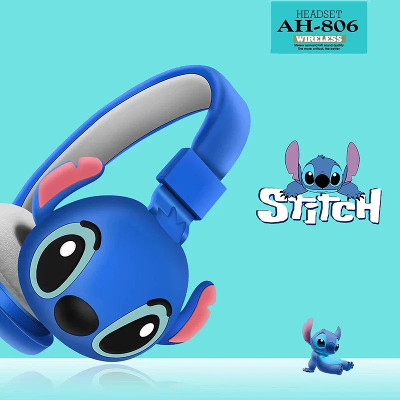Fone Headset Bluetooth Sem Fio Disney - Stitch