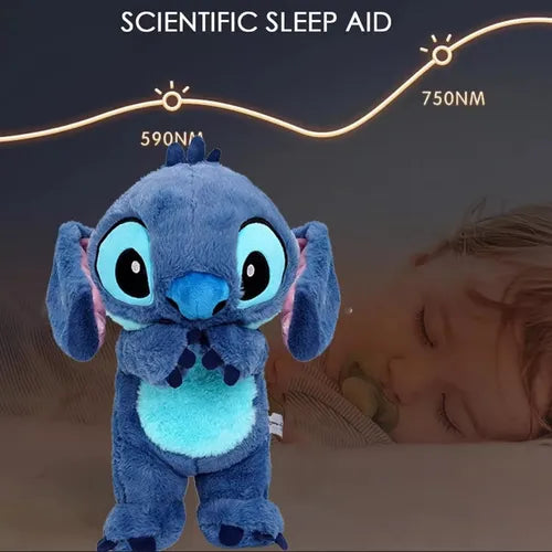Pelúcia Disney - Stitch (Respiração e Som Calmante) 30 CM