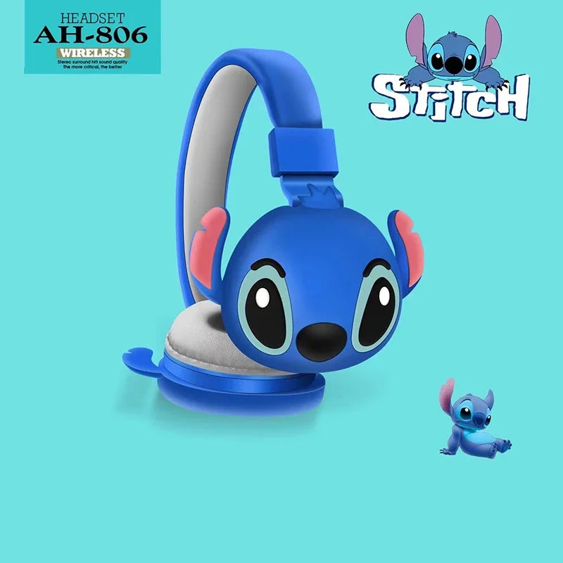 Fone Headset Bluetooth Sem Fio Disney - Stitch