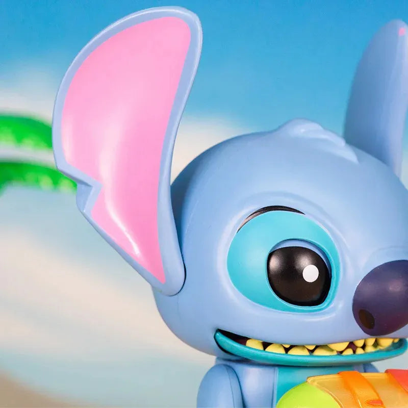 Action Figure Disney - Estátua Stitch Eletrônico com Arma Sônica