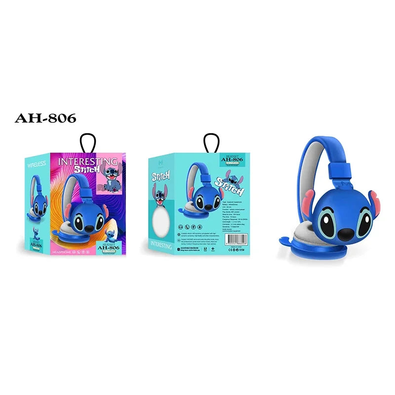 Fone Headset Bluetooth Sem Fio Disney - Stitch