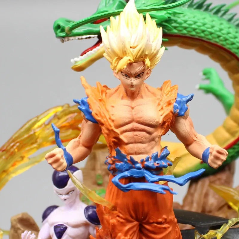 Estátua Dragon Ball - Diorama Goku Super Saiyajin 23 CM