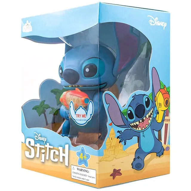 Action Figure Disney - Estátua Stitch Eletrônico com Arma Sônica