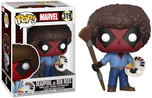 Funko Pop Marvel - Deadpool As Bob Ross #391