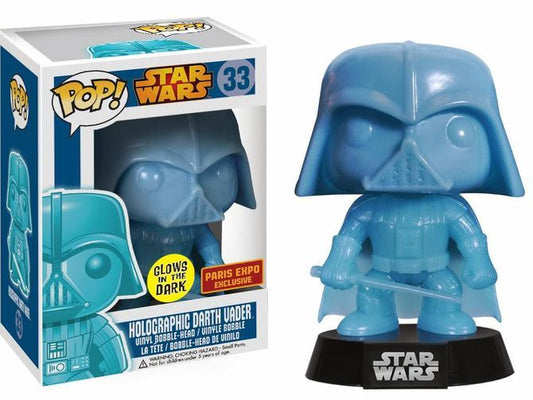 Funko Pop Star Wars - Holographic Darth Vader (Luminous) #33