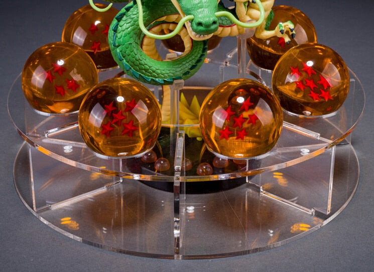 Estátua Dragon Ball - Shenlong (7 Esferas do Dragão + Prateleira)