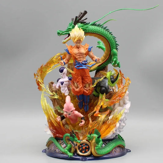Estátua Dragon Ball - Diorama Goku Super Saiyajin 23 CM