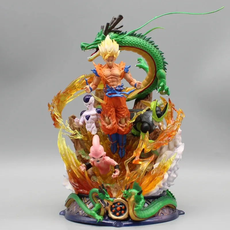 Estátua Dragon Ball - Diorama Goku Super Saiyajin 23 CM