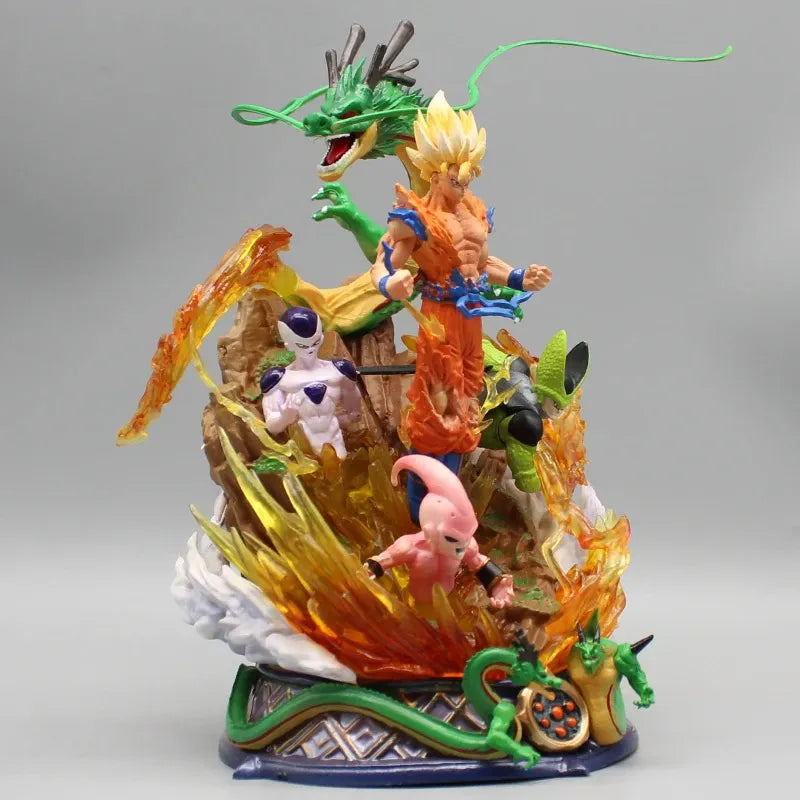 Estátua Dragon Ball - Diorama Goku Super Saiyajin 23 CM