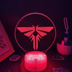 Luminaria/Abajur The Last Of Us LED RGB 16 Cores com Controle Game