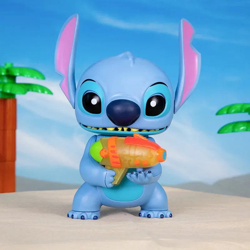 Action Figure Disney - Estátua Stitch Eletrônico com Arma Sônica