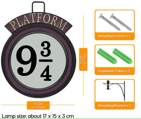 Luminária de Parede Harry Potter - Plataforma Hogwartsed
