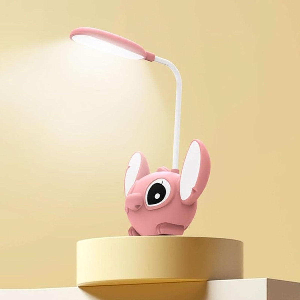 Luminária LED e Apontador de Lápis Disney - Angel Stitch Lilo 22 CM