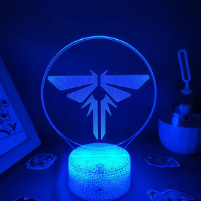 Luminaria/Abajur The Last Of Us LED RGB 16 Cores com Controle Game