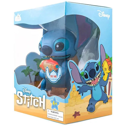 Action Figure Disney - Estátua Stitch Eletrônico com Arma Sônica