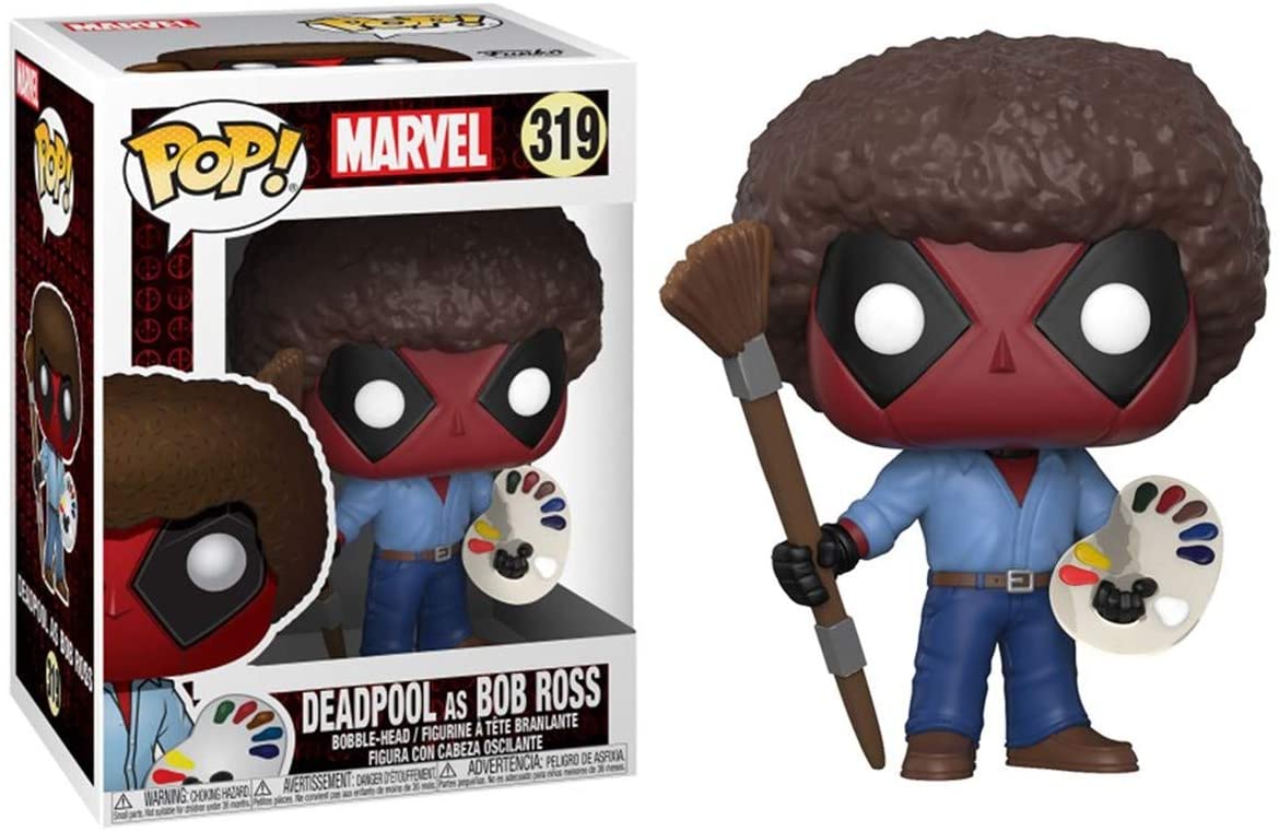 Funko Pop Marvel - Deadpool As Bob Ross #391
