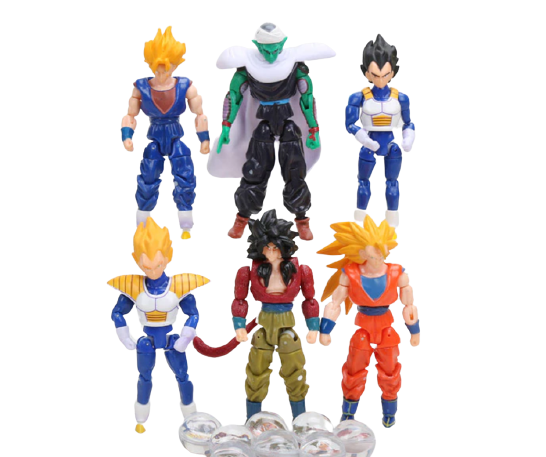 Action Figure Dragon Ball - 6 Peças