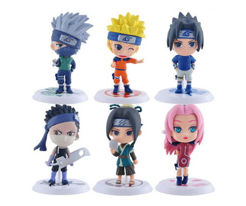 Action Figure Naruto - 6 Peças