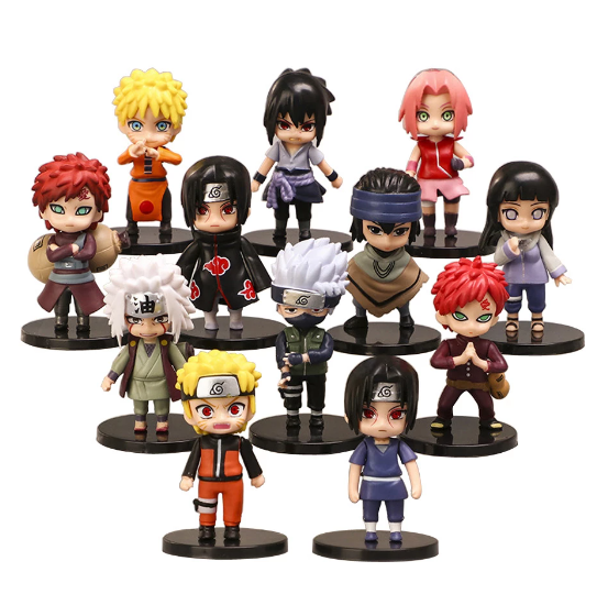Kit Action Figure Naruto - 12 Peças