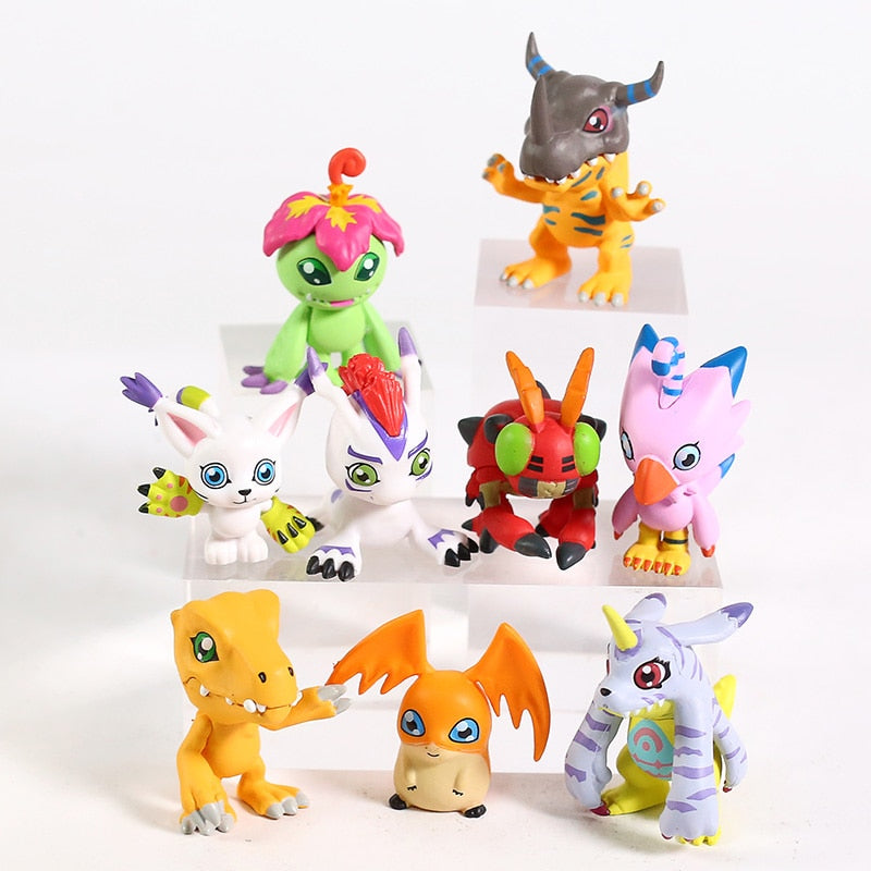 Action Figure Digimon - 9 Peças