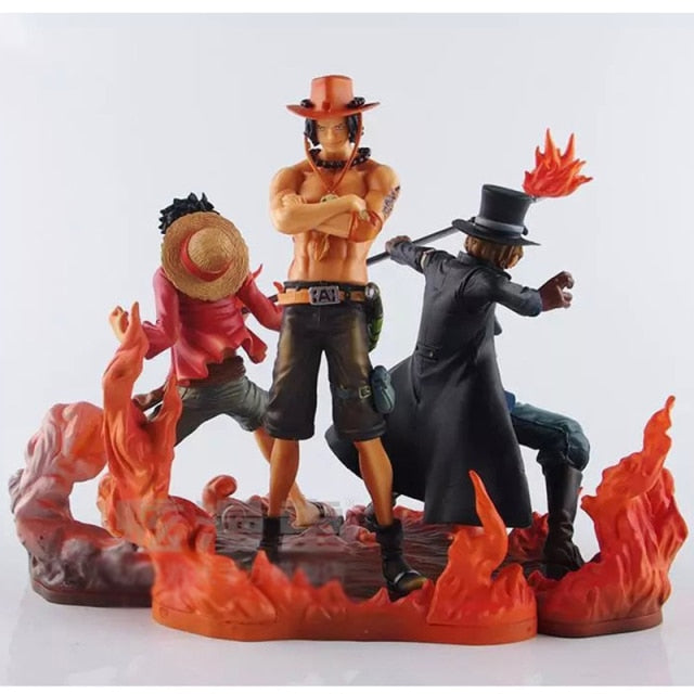 Action Figure One Piece - 3 Peças