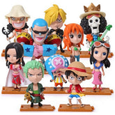 Kit Action Figure One Piece - 10 Peças