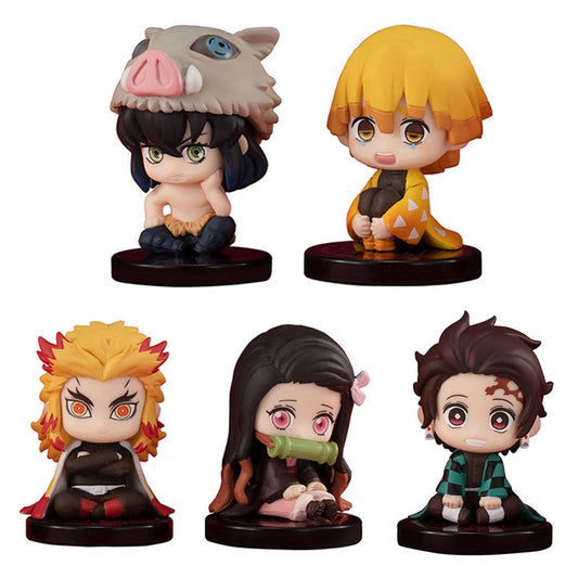 Action Figure Demon Slayer - 5 Peças